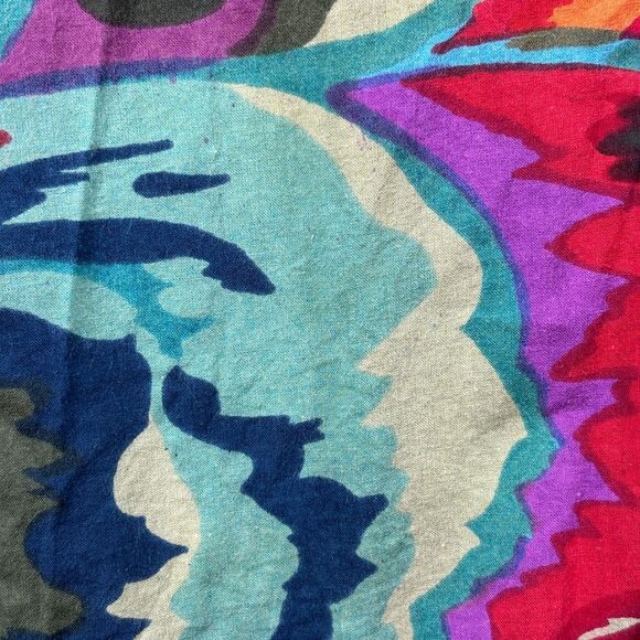 Soft Surroundings Sadie Purple Floral Button Front Longline Tunic Top PL F130 - Picture 5 of 10